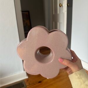 Pink Flower-Shaped Vase
